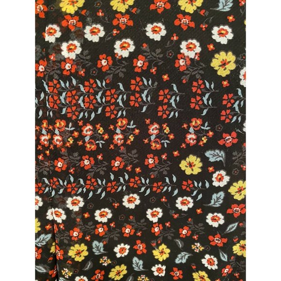 BCBG MAXAXAZRIA Size XS Shirt Dress Floral Multi-Color Print Pattern Two layers - Picture 4 of 6